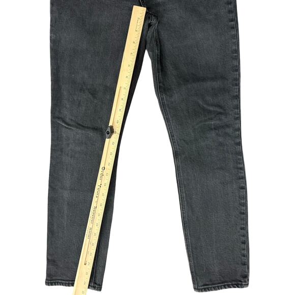 GRLFRND Charcoal Gray Piper High Rise Button Fly Stretch Slim Crop Jeans Size 26 - Picture 3 of 13